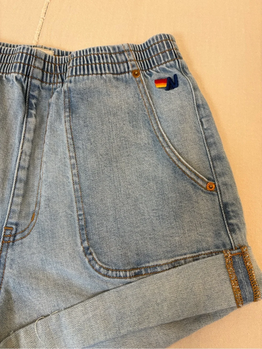 Aviator Nation | Hi-Rise Safari | Jean Shorts | Medium